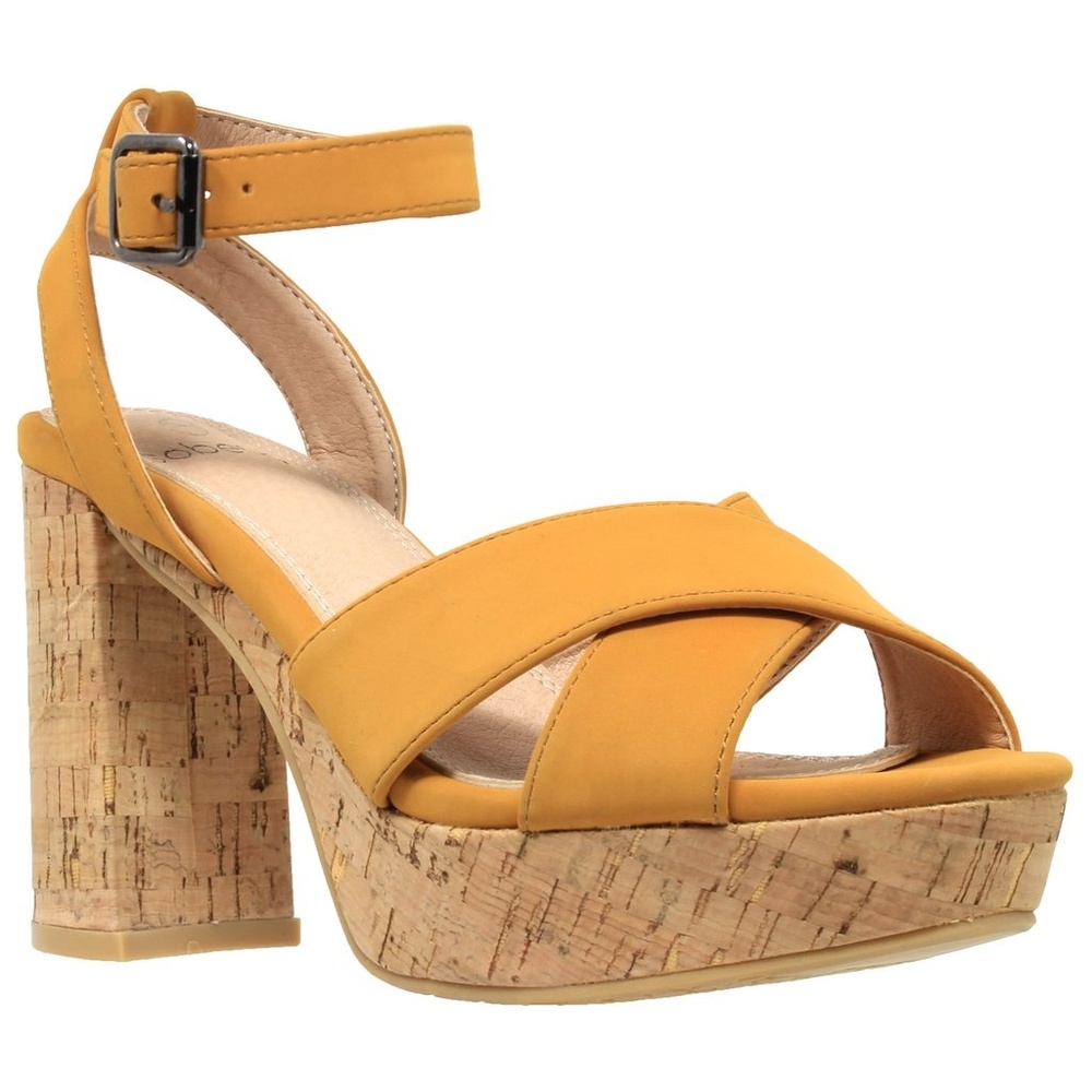 Ankle Strap Platform Cork Sandal SOBEYO NINA-01